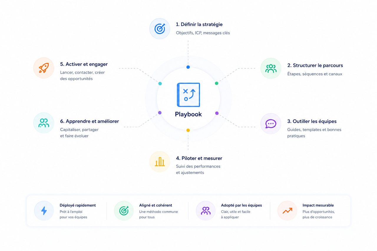 Playcards Instedge pour structurer chaque opportunité (BANT, MEDDIC, décideurs)