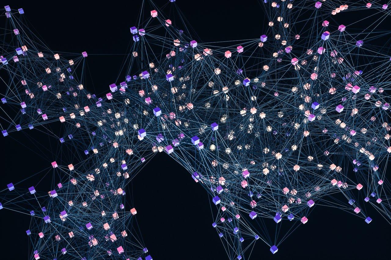 Diagramme d'un réseau interne client illustrant les connexions entre contacts, entreprises et filiales dans un internal network diagram.